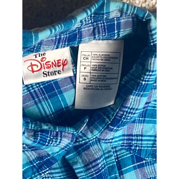 VTG The Disney Store Womens Kids Teens Mickey Mouse Embroidered Button Shirt S - Picture 3 of 7